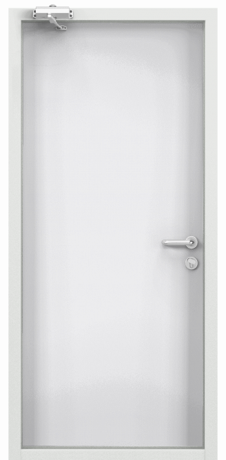 Дверь противопожарная EI 60, Порошково-полимерное покрытие, —, RAL 9016 белый в Пскове